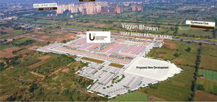 Exterior View, auric-universal-square Commercial Shop 180 Sq.Yd. In Sector 79 Faridabad 8308839