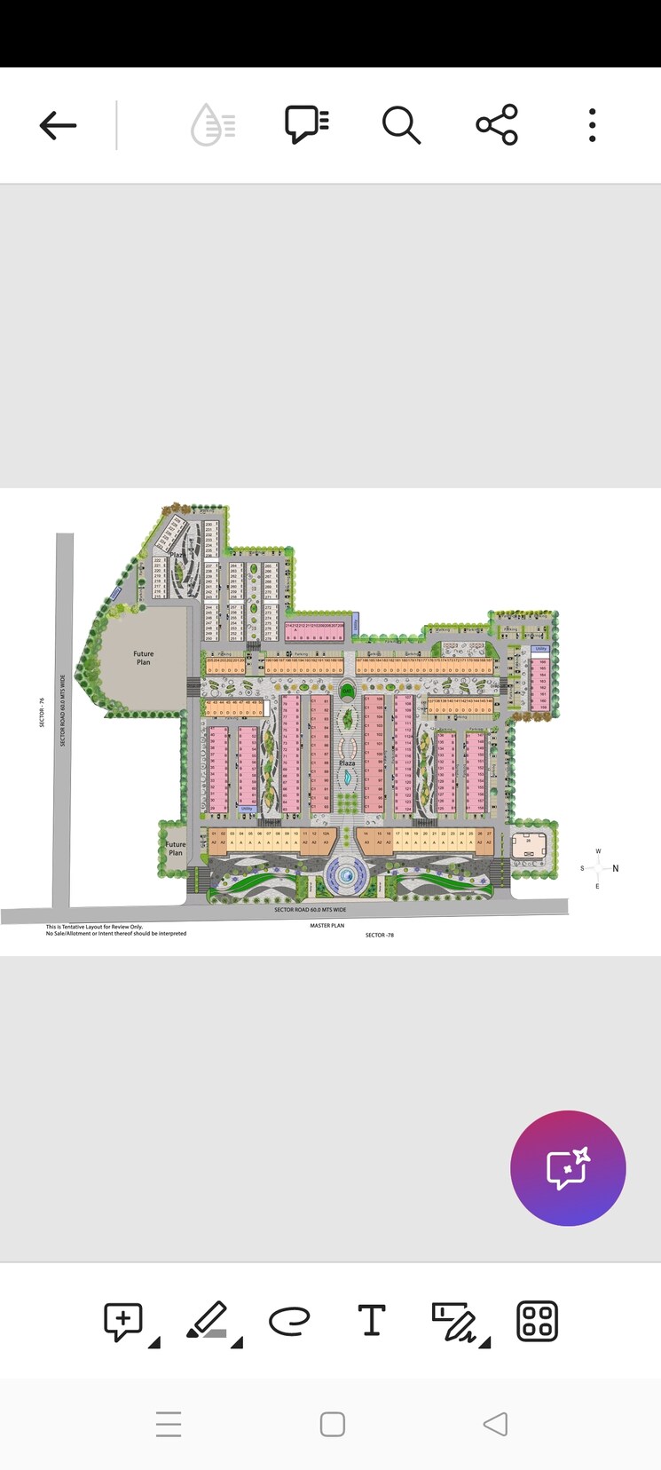 Master Plan, auric-universal-square Commercial Shop 180 Sq.Yd. In Sector 79 Faridabad 8308839