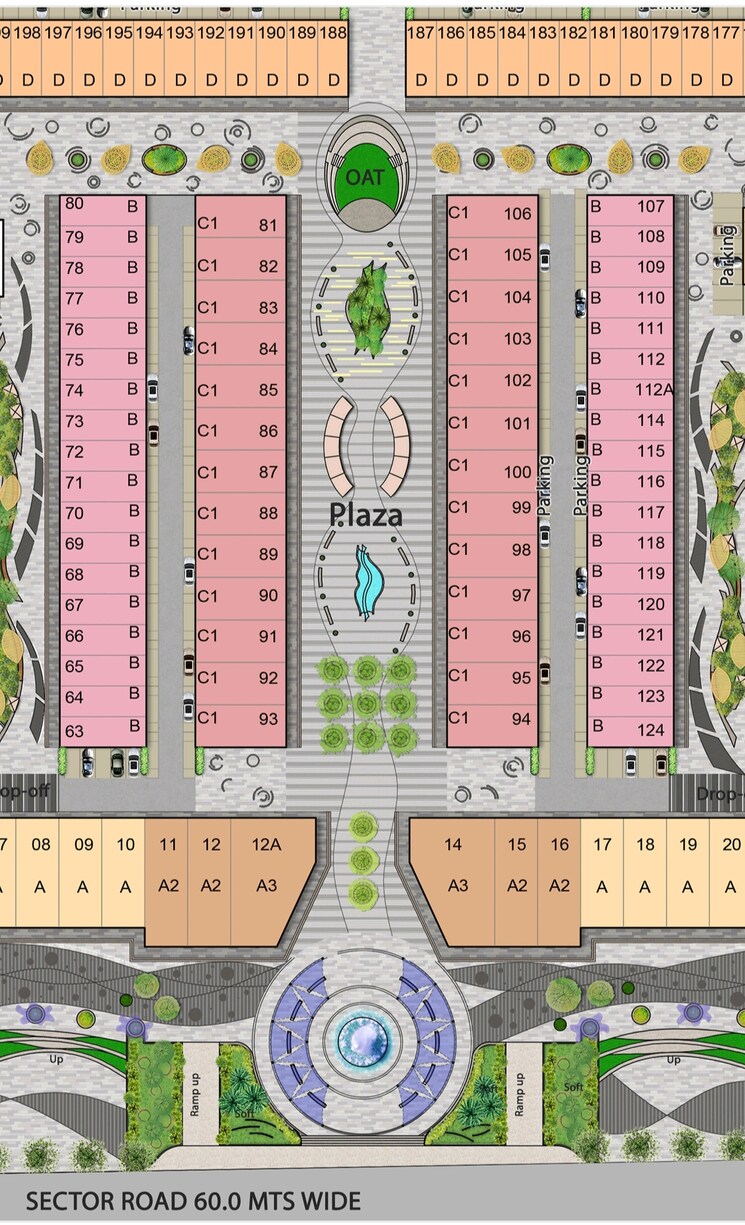 Master Plan, auric-universal-square Commercial Shop 180 Sq.Yd. In Sector 79 Faridabad 8308839