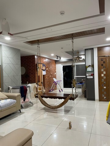 Living Room in 3 BHK Apartment at Aparna Sarovar Zenith, Nallagandla – for Rent