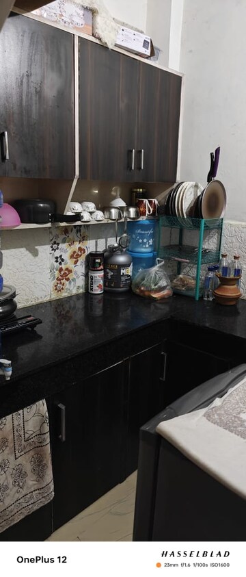 Kitchen in 1 BHK Builder Floor at Khirki Extension – for Rent