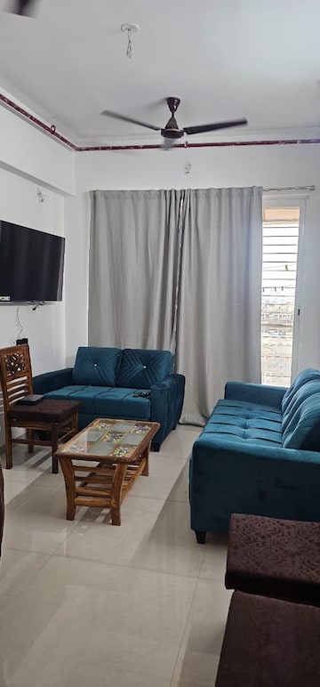 Living Room in 1 BHK Apartment at Bhairaav Goldcrest Residency, Ghansoli – for Rent