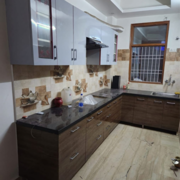 Kitchen in 1 BHK Apartment at Palm Residency Chhatarpur, Rajpur Khurd Extension – for Rent