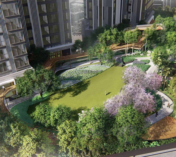 Garden, rustomjee-crown 4 Bedroom 3500 Sq.Ft. Apartment In Prabhadevi Mumbai 8309155