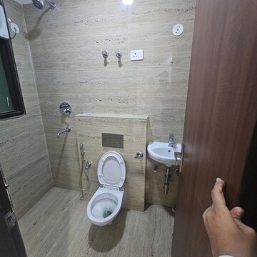 Bathroom in 2 BHK Apartment at Palm Residency Chhatarpur, Rajpur Khurd Extension – for Rent