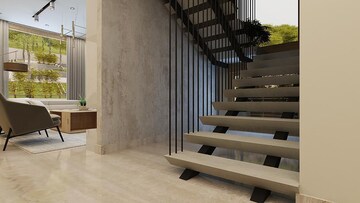 Staircase in 3 BHK Apartment at Bachupally – for Sale