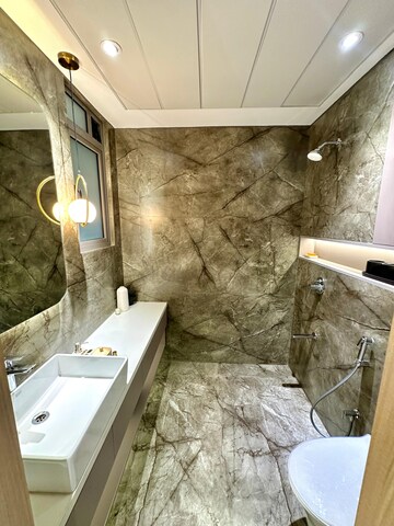 Bathroom in 1 BHK Builder Floor at Adani Airica, Kanjurmarg West – for Sale