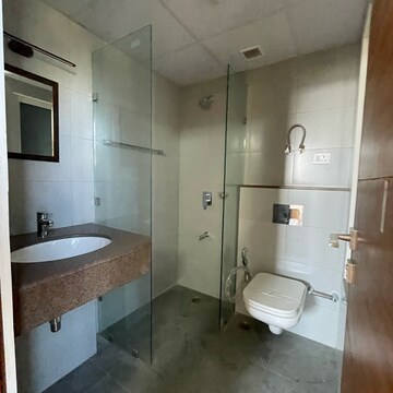 Bathroom in 3 BHK Apartment at Godrej Meridien, Mohammad Heri Village – for Rent
