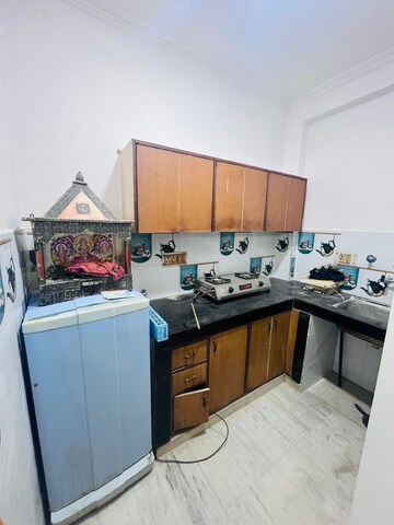 Kitchen in 1 BHK Builder Floor at Khirki Extension – for Rent