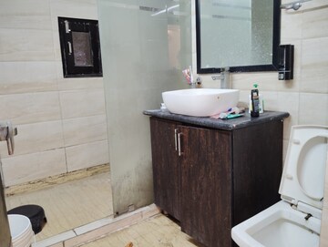 Bathroom in 2 BHK Builder Floor at Paschim Vihar – for Rent