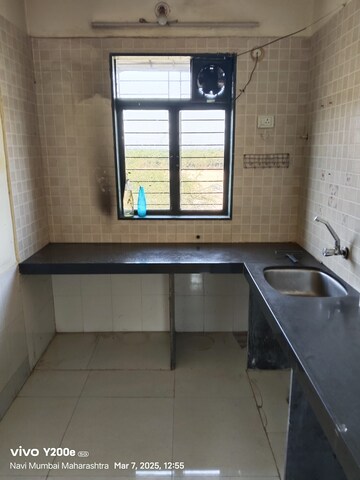 Kitchen in 1.5 BHK Apartment at Sector 16 Ghansoli – for Rent