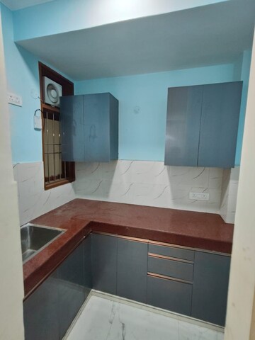 Kitchen in 2 BHK Builder Floor at Malviya Nagar – for Rent