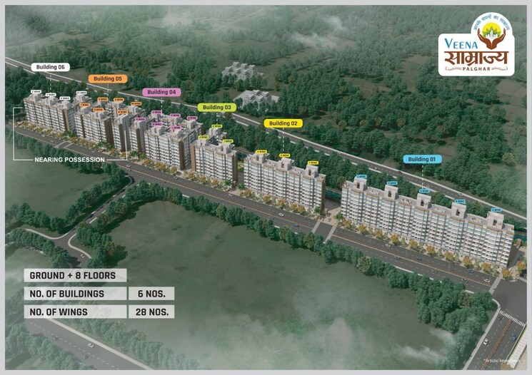 Master Plan, veena-samrajya 1 Bedroom 345 Sq.Ft. Apartment In Palghar Palghar 8310682