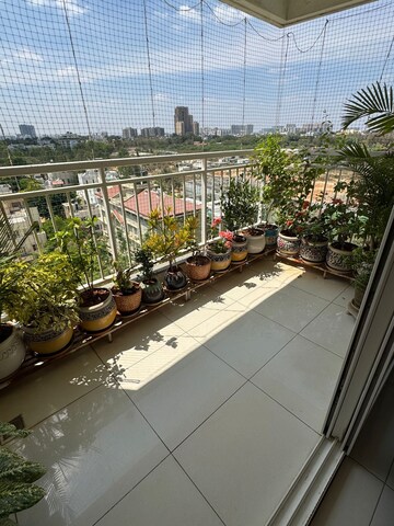 Balcony in 3.5 BHK Apartment at Purva Palm Beach, Hennur Road – for Rent