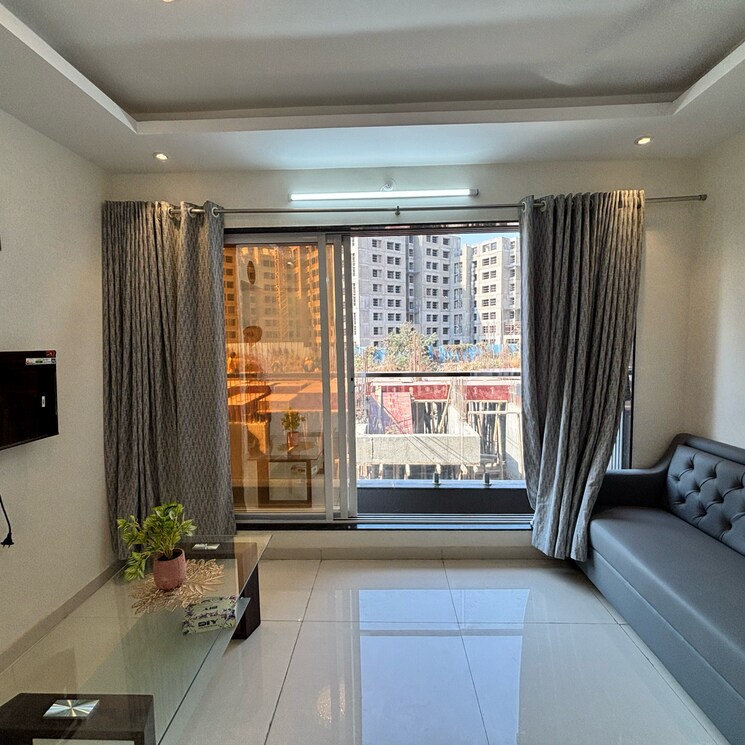 Living Room, one-home 1 Bedroom 695 Sq.Ft. Apartment In Sector 15 Ulwe Navi Mumbai 8310414