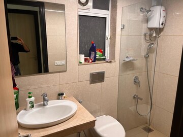 Bathroom in 2 BHK Apartment at LnT Veridian, Powai – for Rent