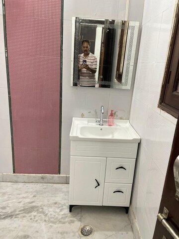 Bathroom in 3 BHK Builder Floor at Niti Khand I – for Rent