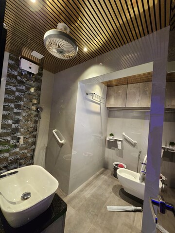 Bathroom in 2 BHK Apartment at Hiranandani Powai Park, Powai – for Rent