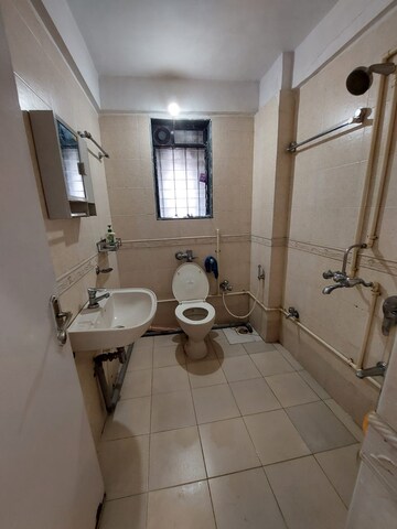 Bathroom in 2 BHK Apartment at Powai Lake Heights, Powai – for Rent