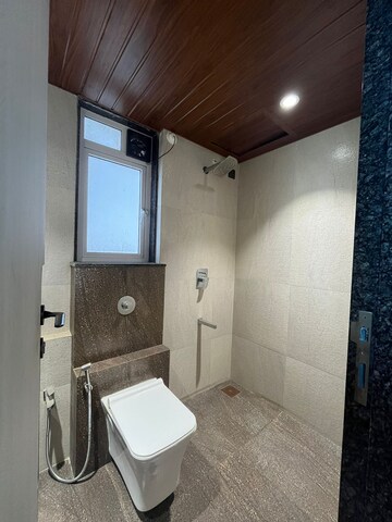 Bathroom in 3 BHK Apartment at Gurukrupa Marina Enclave, Malad West – for Rent