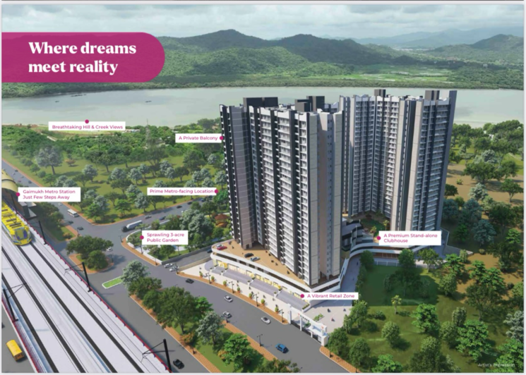 Exterior View, vihang-marina 1 Bedroom 375 Sq.Ft. Apartment In Bhayandarpada Thane 8312007