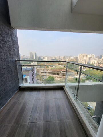 Balcony in 2 BHK Apartment at Paranjape Trident Towers, Wakad – for Rent