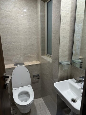 Bathroom in 3 BHK Apartment at Kanakia Rainforest, Andheri East – for Rent