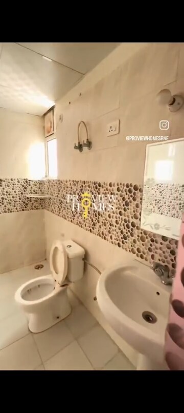 Bathroom in 3 BHK Apartment at Proview Officer City, Raj Nagar Extension – for Rent