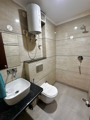 Bathroom in 3 BHK Apartment at Sector 21d – for Rent