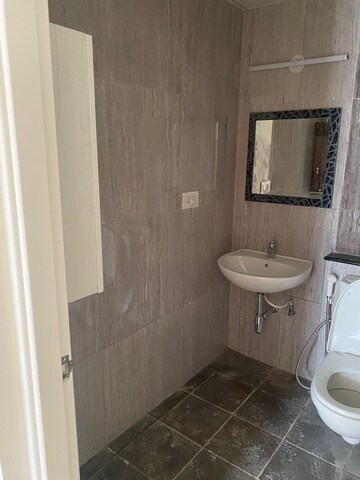 Bathroom in 2.5 BHK Apartment at Mantri Lithos, Thanisandra – for Rent