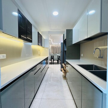 Kitchen in 3 BHK Apartment at Nagla Road – for Sale