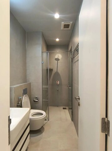 Bathroom in 3 BHK Apartment at Indiabulls Sky Forest, Lower Parel – for Rent