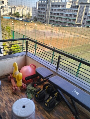 Balcony in 1 BHK Apartment at Sai Nagari CHS, Keshav Nagar – for Rent