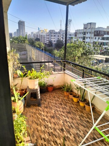 Balcony in 1 BHK Apartment at Sai Nagari CHS, Keshav Nagar – for Rent