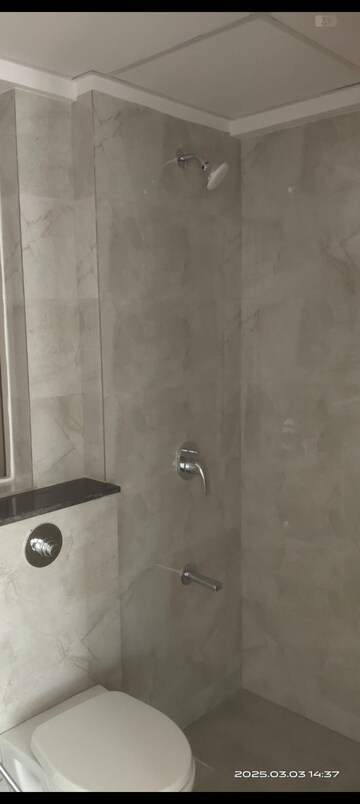 Bathroom in 1 BHK Apartment at Sheth Irene, Malad West – for Rent