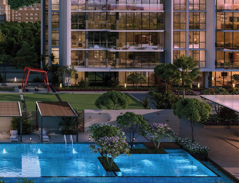 Swimming Pool, kasturi-the-balmoral-hillside 5 Bedroom 2153 Sq.Ft. Apartment In Baner Pune 8314108