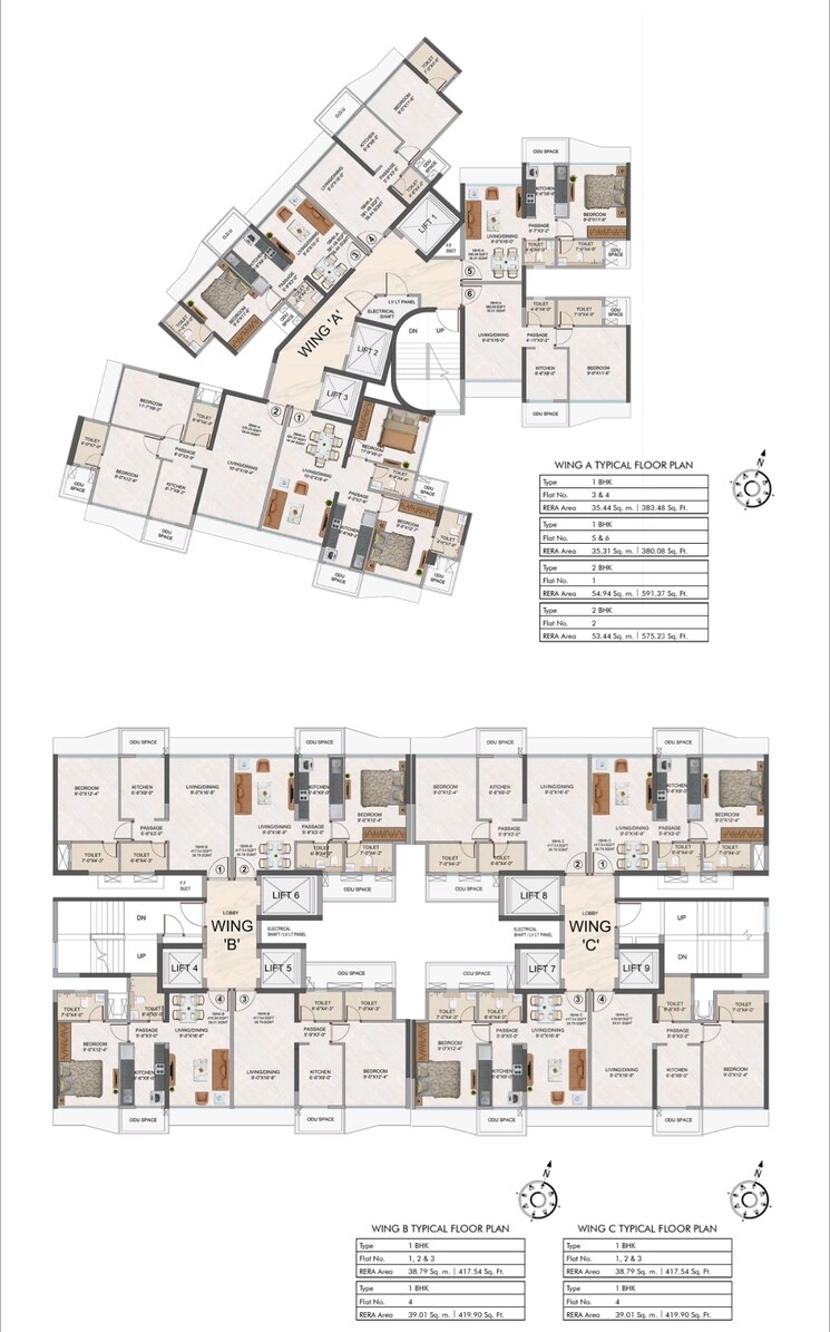 Floor Plan, goregaon-vivan 1 Bedroom 688 Sq.Ft. Apartment In Goregaon West Mumbai 8314138