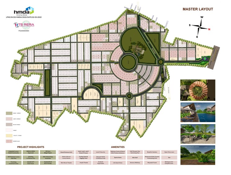 Map Location, silpa-raghava-botanica  500 Sq.Yd. Plot In Amangal Hyderabad 8314161