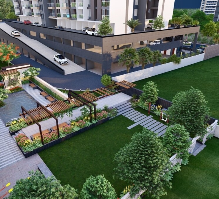 Garden, sarsan-nancy-hillview 3 Bedroom 1330 Sq.Ft. Apartment In Baner Pune 8314157