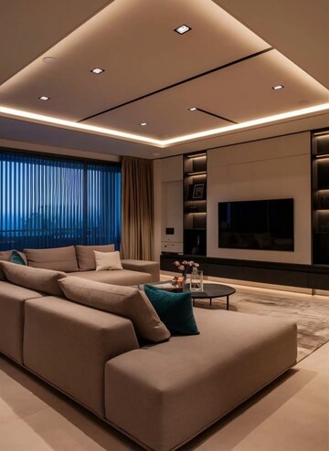 Living Room in 3 BHK Apartment at Igi Airport Area – for Sale