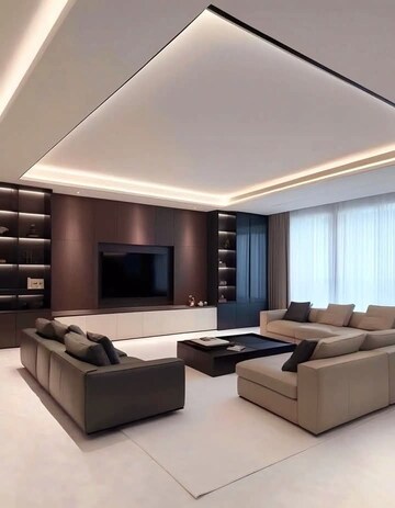 Living Room in 3 BHK Apartment at Igi Airport Area – for Sale