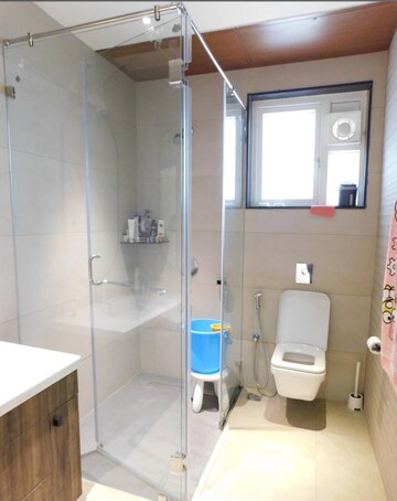 Bathroom in 3 BHK Apartment at My Home Bhooja, Hi Tech City – for Rent