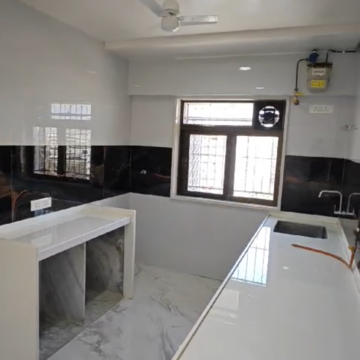 Kitchen in 3 BHK Apartment at Avvad Shubham Avenue CHS, Pant Nagar – for Rent