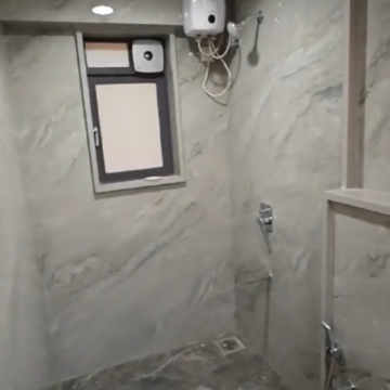 Bathroom in 3 BHK Apartment at Avvad Shubham Avenue CHS, Pant Nagar – for Rent