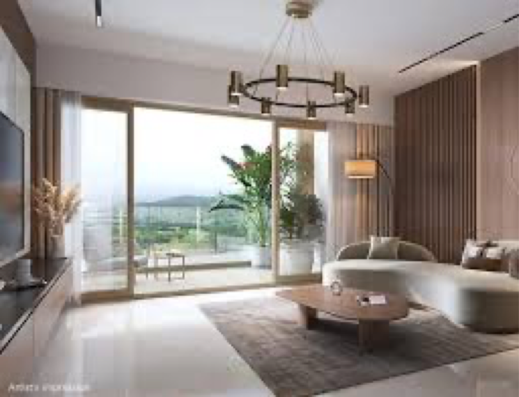Living Room, shapoorji-pallonji-vanaha-golfland 4 Bedroom 3291 Sq.Ft. Builder Floor In Lavale Pune 8314552