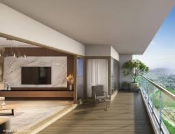Terrace in 4 BHK Builder Floor at Shapoorji Pallonji Vanaha Golfland, Lavale – for Sale