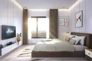 Bedroom in 4 BHK Builder Floor at Shapoorji Pallonji Vanaha Golfland, Lavale – for Sale