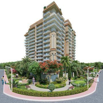 3 BHK Apartment – Exterior View View at AG Zodiac Apartments, Vrindavan Yojna - for Sale