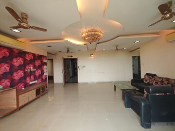 Living Room in 4 BHK Apartment at Tulsi Sagar, Nerul – for Rent