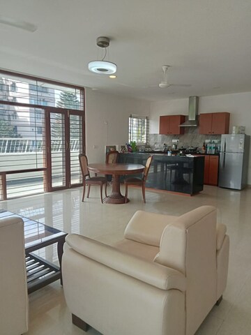 Living Room in 3 BHK Apartment at Embassy Lake Terrace, Hebbal – for Rent
